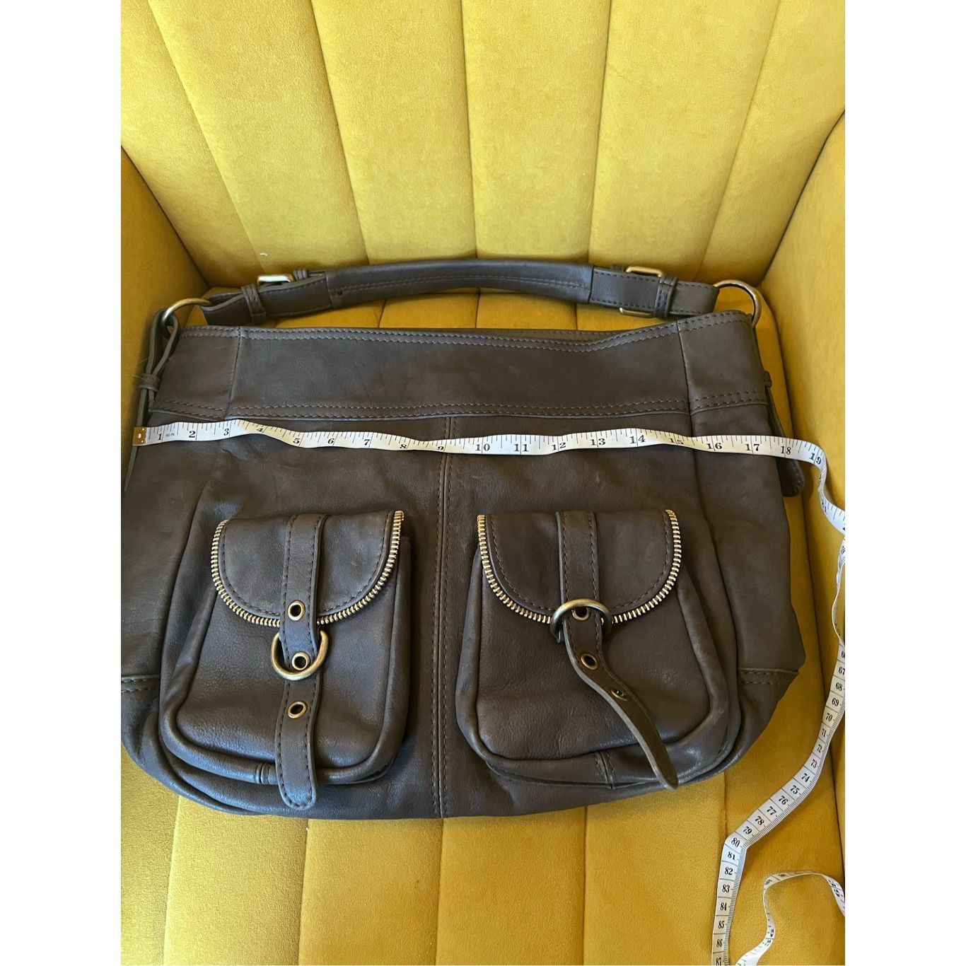 Other Via Repubblica grey leather tote purse Size ONE SIZE - 7 Thumbnail