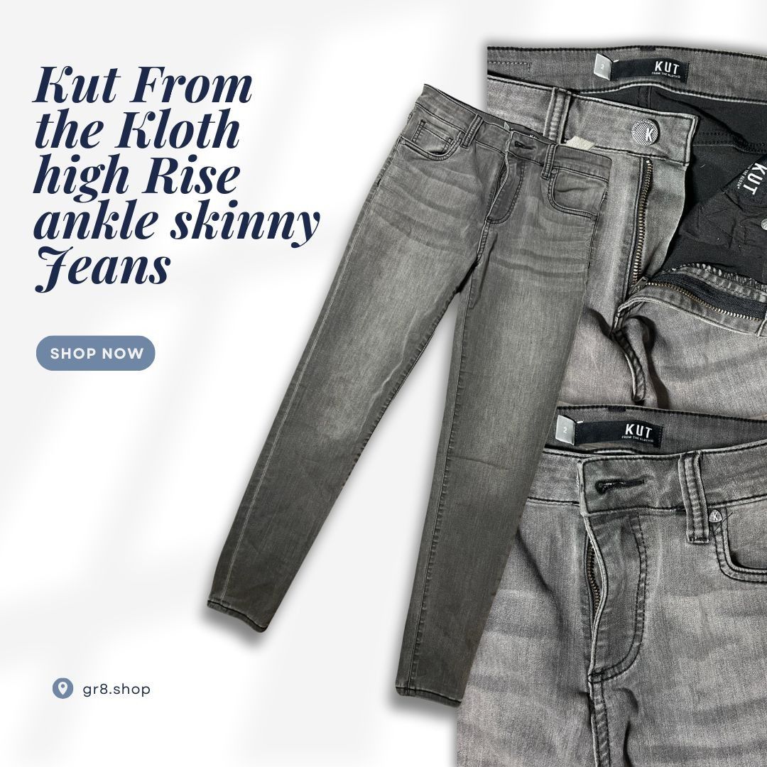 Other Kut From The Kloth High-Rise Ankle Skinny Jeans Size 2 Gray Size 26" / US 2 / IT 38 - 1 Thumbnail
