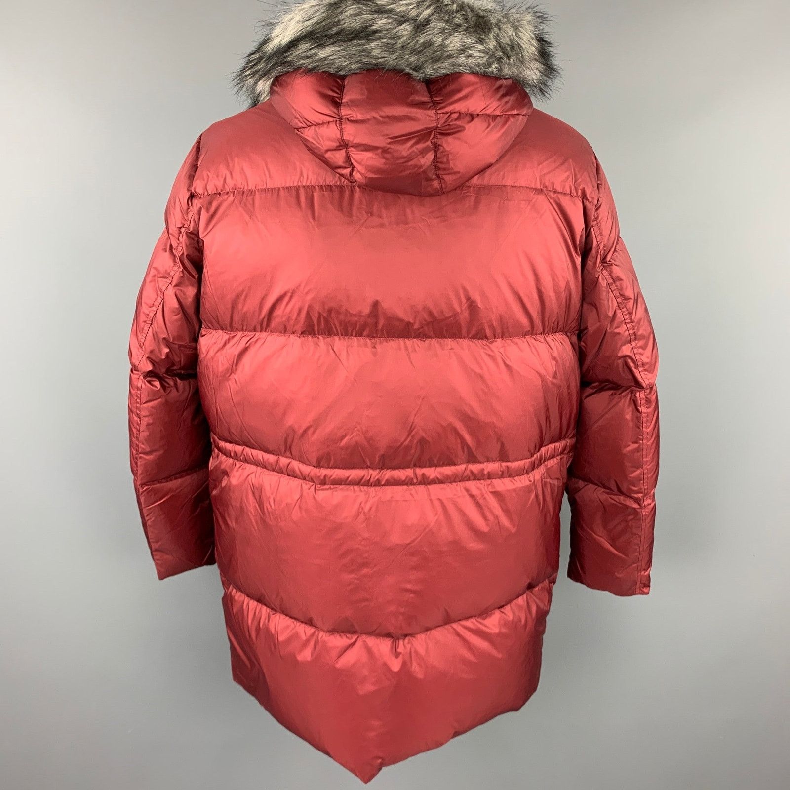 Michael Kors Size XXL Burgundy Quilted Nylon Down Filled Coat Size US XXL / EU 58 / 5 - 4 Thumbnail