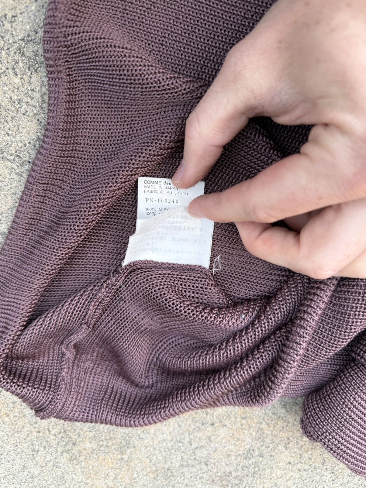Comme des Garcons Homme Plus Vintage Comme des Garcons Acrylic Sweater Size US L / EU 52-54 / 3 - 4 Thumbnail