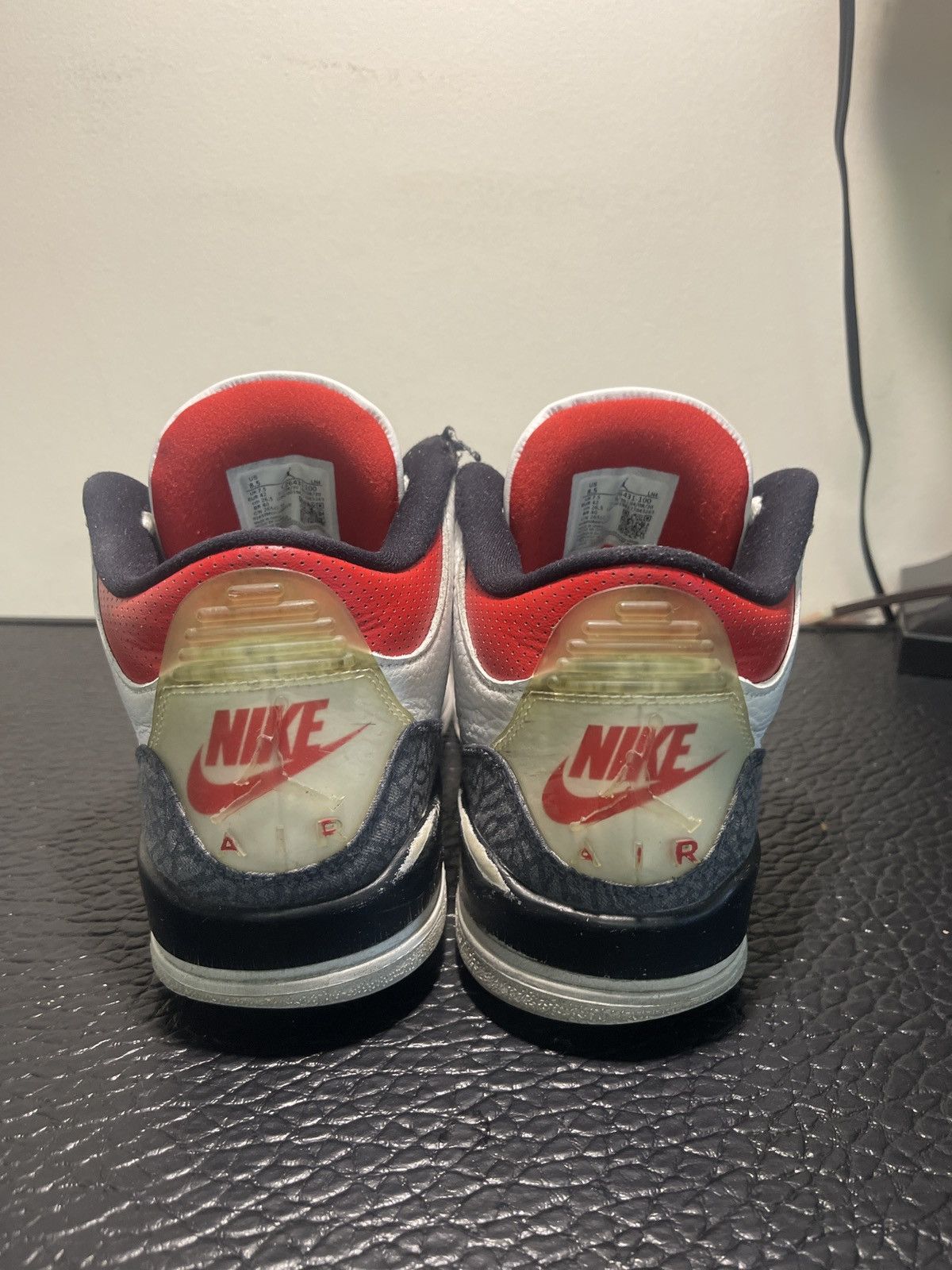 Nike Air Jordan 3 white Cement Size US 8.5 / EU 41-42 - 4 Thumbnail