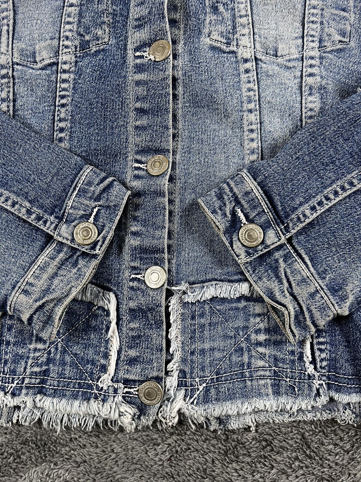 Vintage Vintage Y2K Patchwork denim jacket Japanese grunge size M Size M / US 6-8 / IT 42-44 - 10 Thumbnail