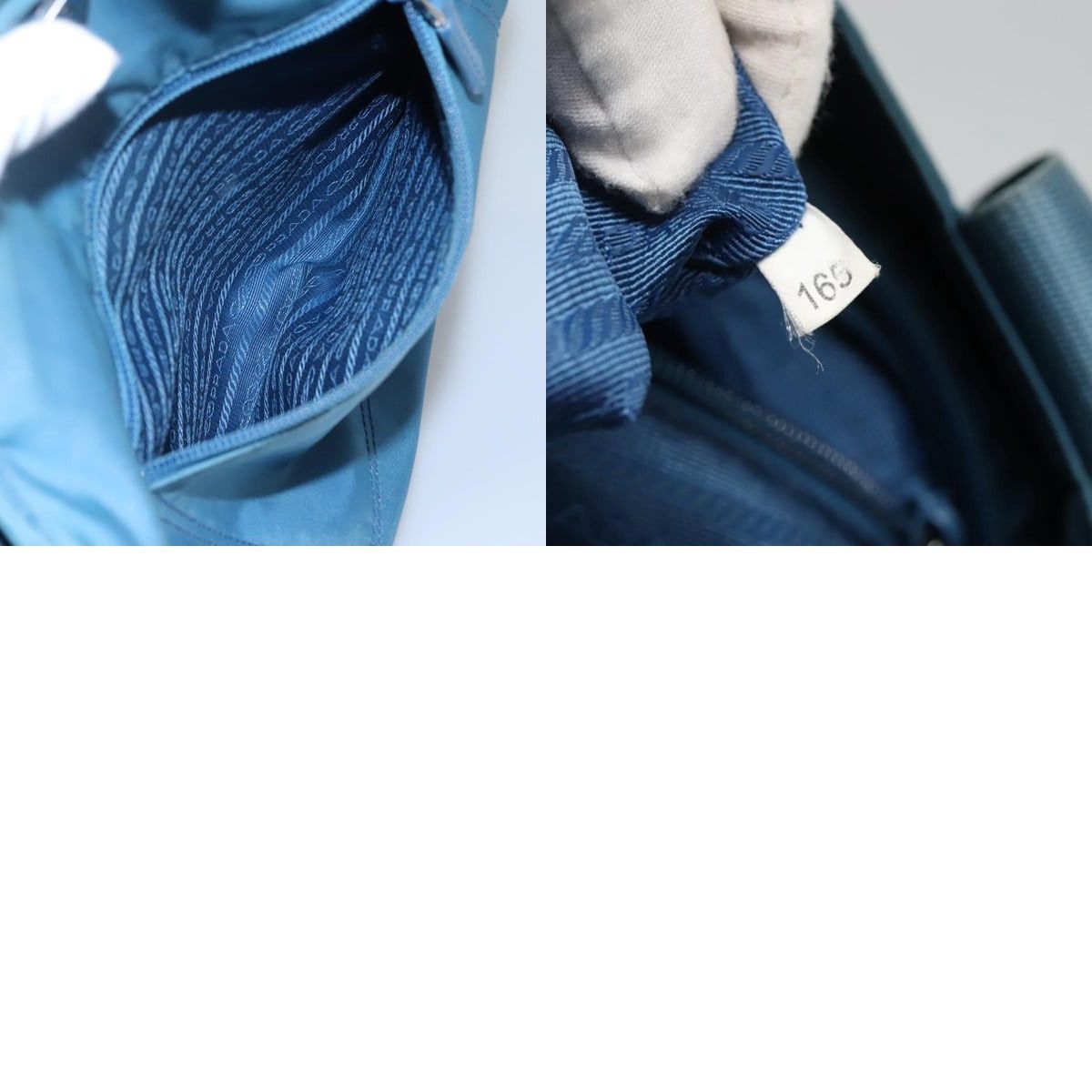 Prada PRADA Hand Bag Nylon Blue Size ONE SIZE - 13 Thumbnail