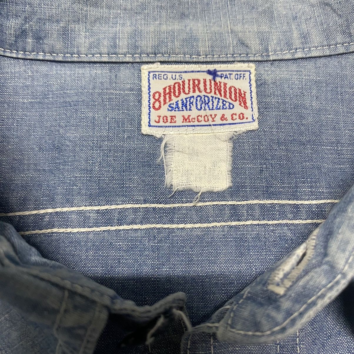 The Real McCoy's Vintage 8Hour Union Joe McCoy Work Shirt Size US L / EU 52-54 / 3 - 13 Thumbnail
