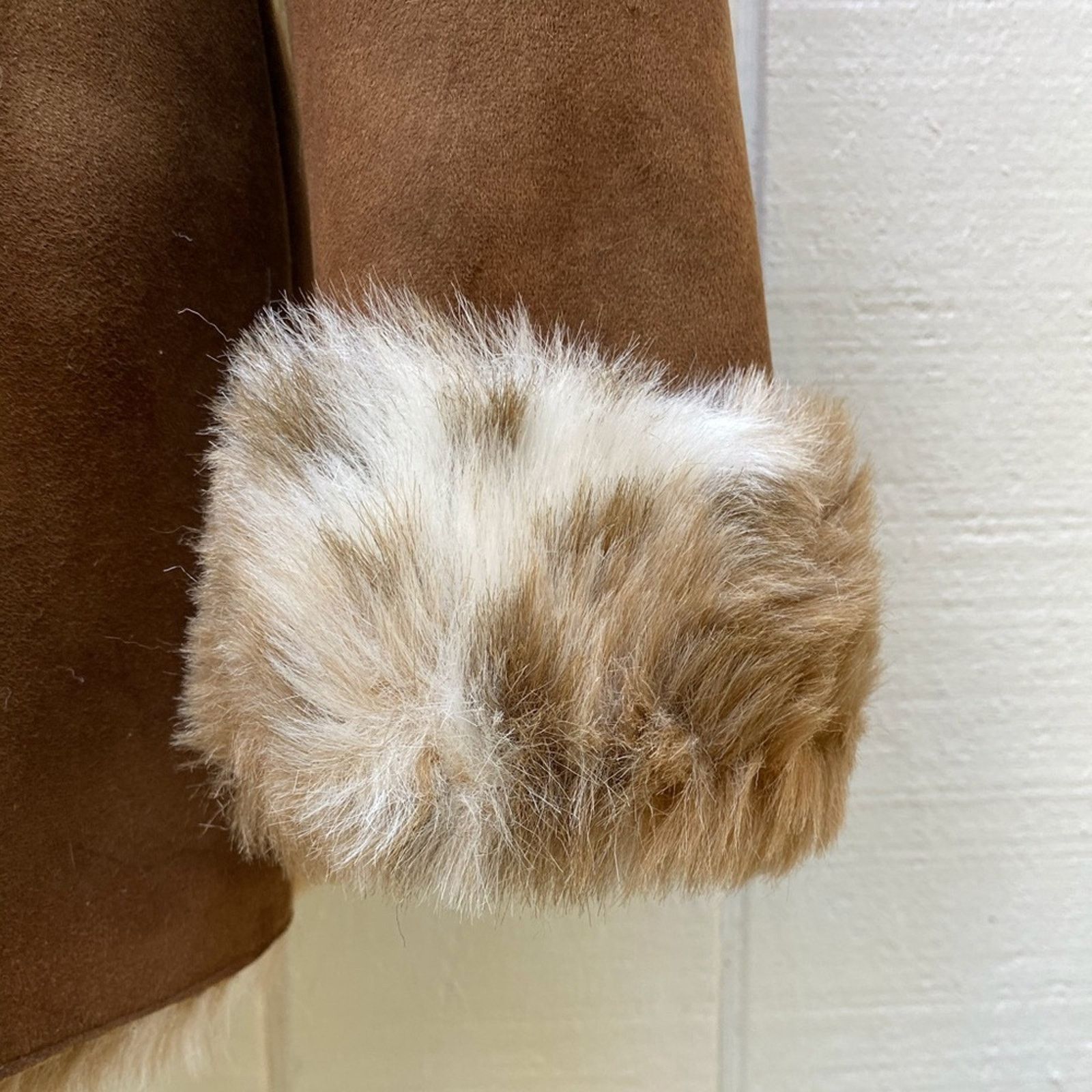 Vintage Regal Faux Fur & Suede Winter Coat Sz L Size L / US 10 / IT 46 - 9 Thumbnail