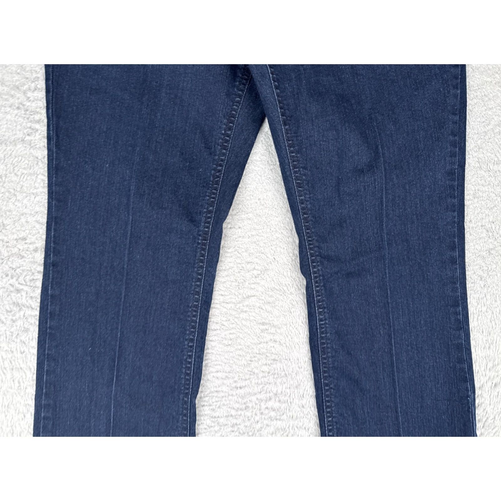 Laura Ashley VINTAGE? (No) Laura Ashley Jeans Womens 10P Petite Straight Denim 29x29 Blue Mid Rise Stretch Studded 5-Pocket Size 32" / US 10 / IT 46 - 3 Thumbnail