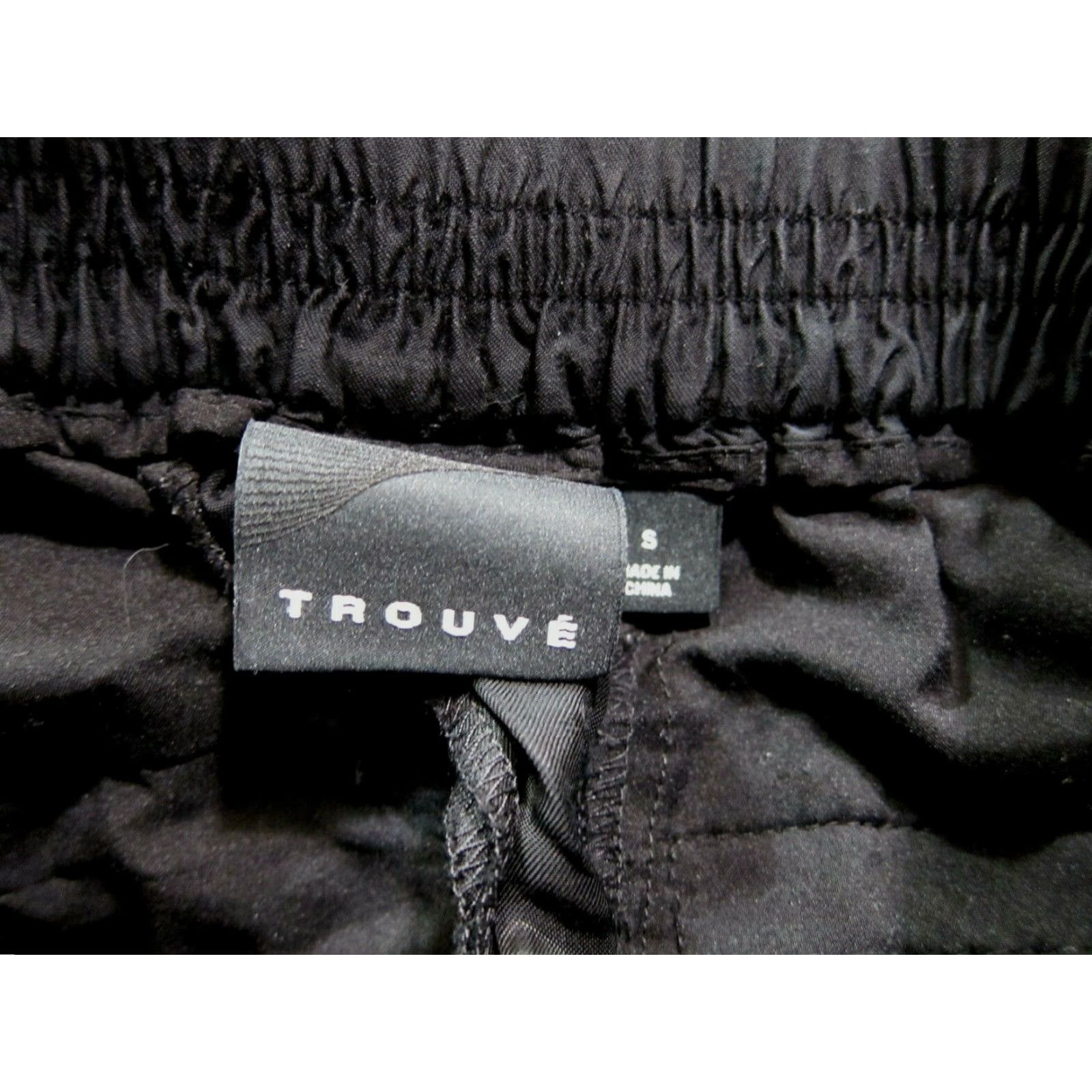 Vintage Trouve' 100% Rayon Black Comfort Cargo Pocket Jogger Pant Women Size Small Size 28" / US 6 / IT 42 - 3 Thumbnail