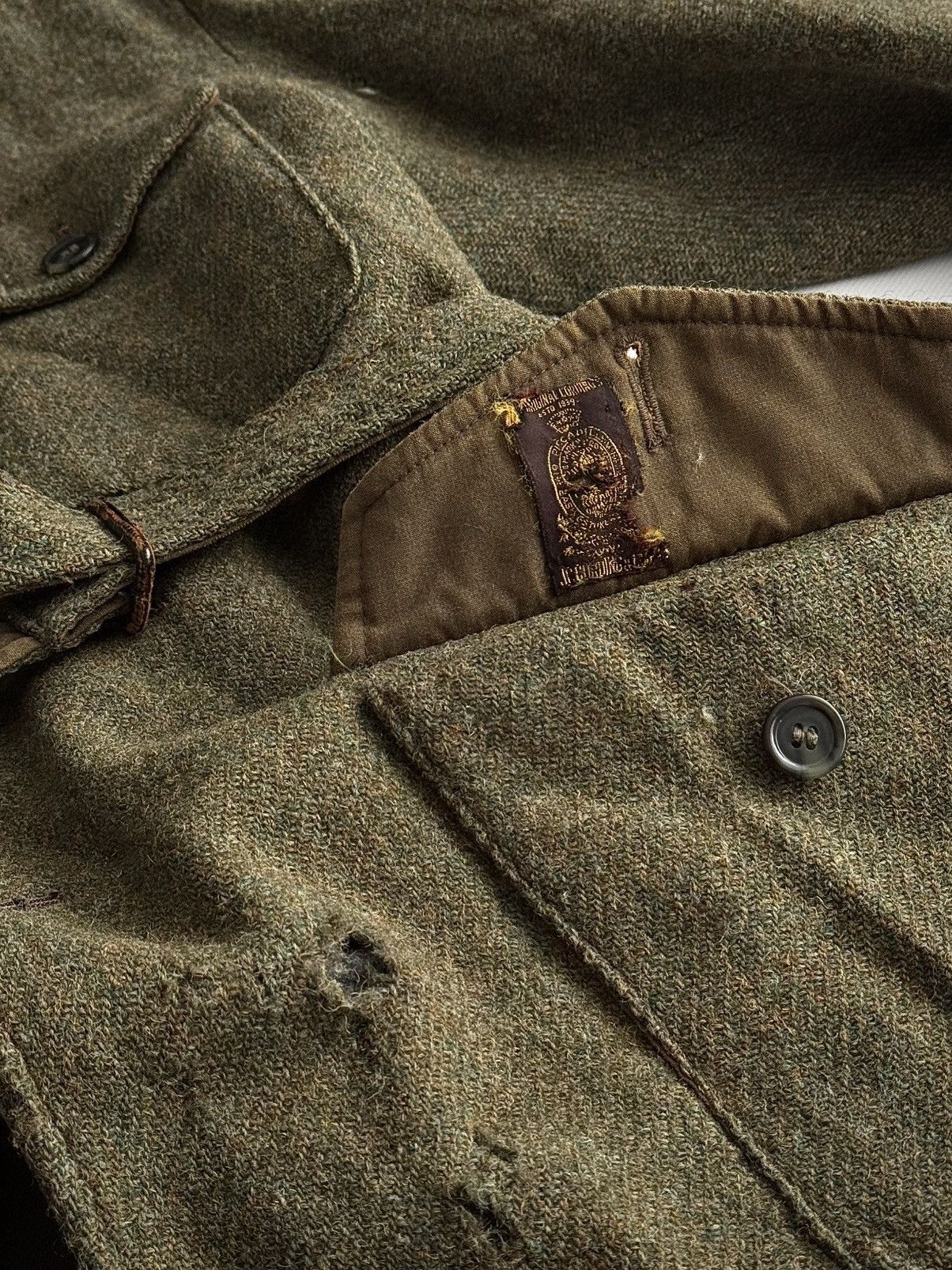 Vintage 1940s J.C.Cordings Reversible Hunting Belted Tweed Jacket Size US M / EU 48-50 / 2 - 9 Thumbnail