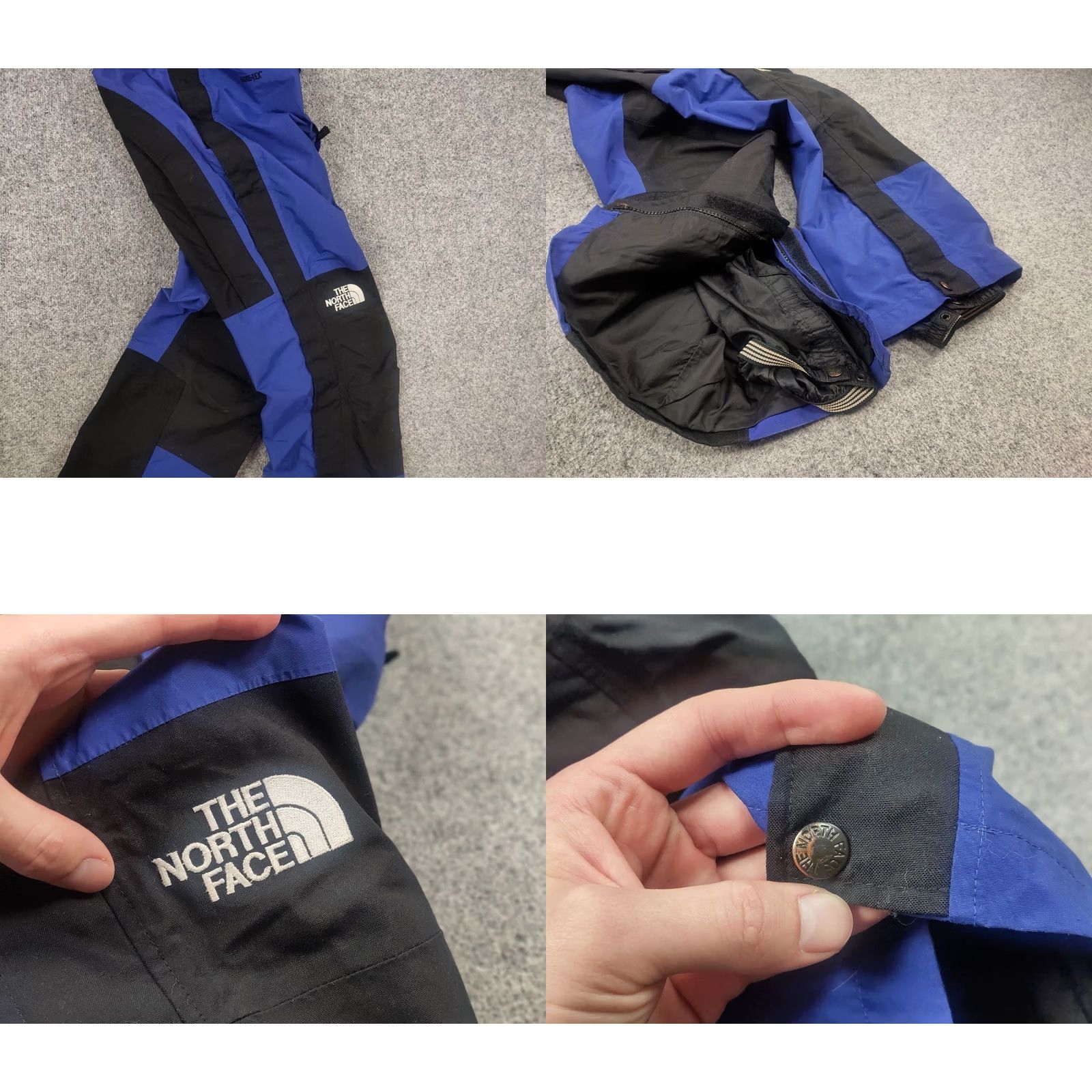 The North Face Vintage 90's The North Face Mountain Light Full Zip GORE-TEX Overall Pants Blue Size US 29 - 9 Thumbnail