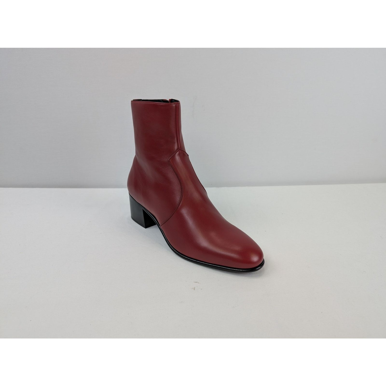 Saint Laurent Paris o1rshd1 James 60 Bootie Boots in Opyum Red Size US 9 / EU 42 - 3 Thumbnail