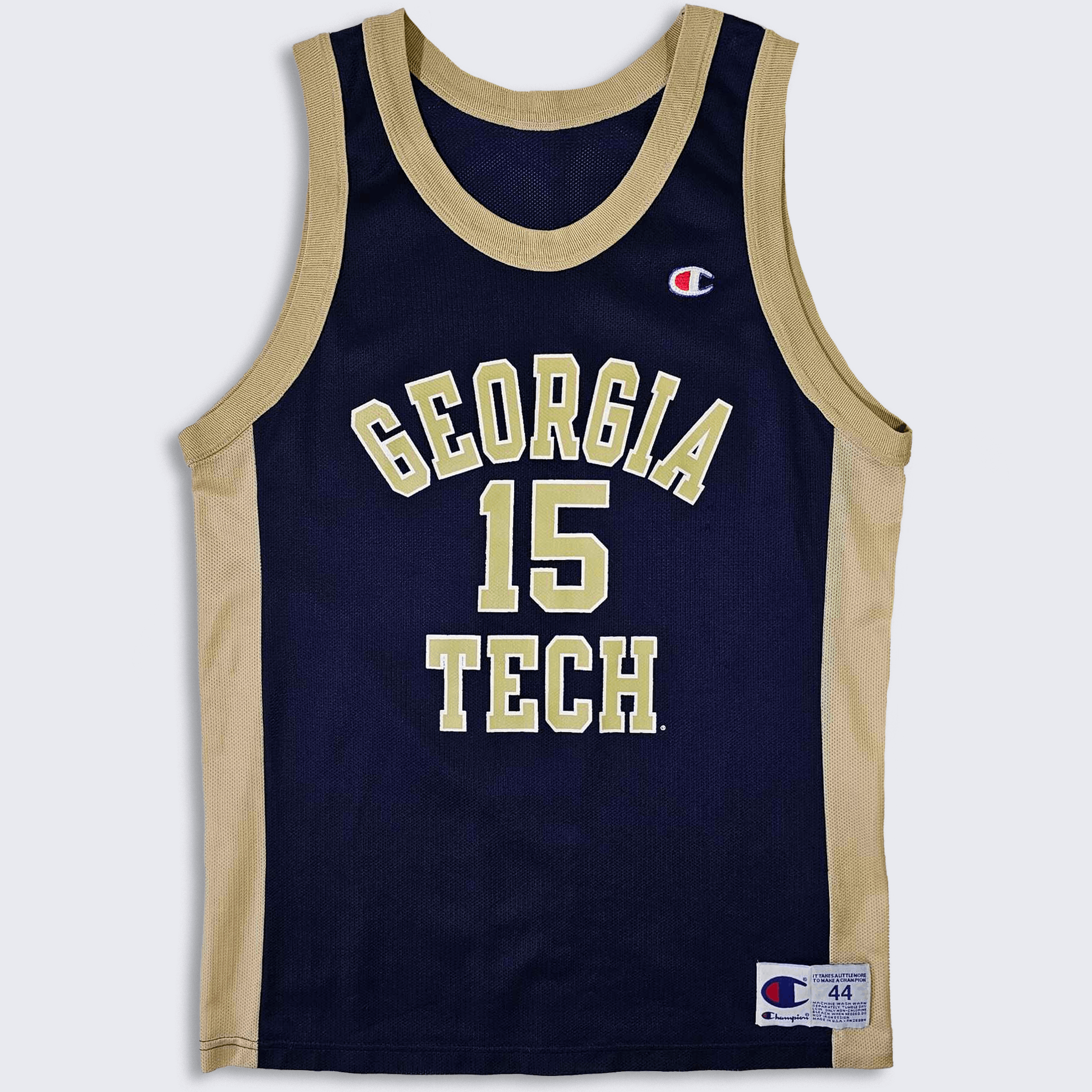 Georgia Tech Yellow Jackets 90s Champion Basketball Jersey