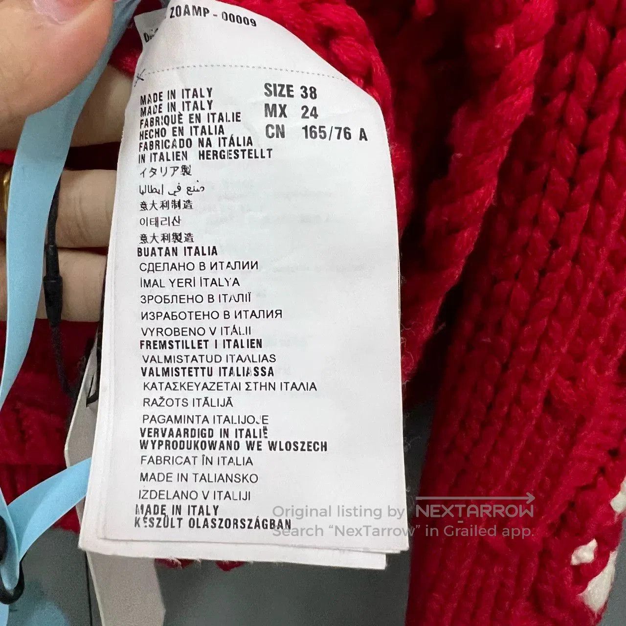 Miu Miu miumiu red wool cardigan with buttons. Size S / US 4 / IT 40 - 3 Thumbnail