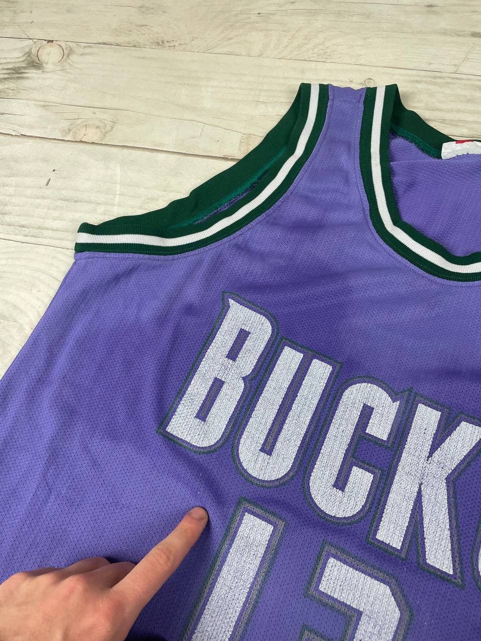 Champion Vintage Champion Milwaukee Bucks Robinson #13 NBA Jersey Size US XL / EU 56 / 4 - 16 Thumbnail