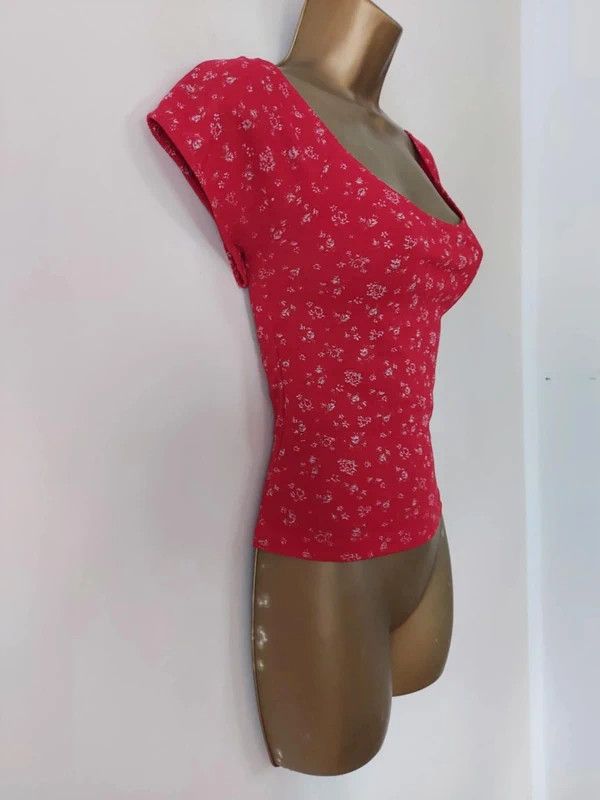 Vintage Vintage off the shoulder top Size M / US 6-8 / IT 42-44 - 3 Thumbnail