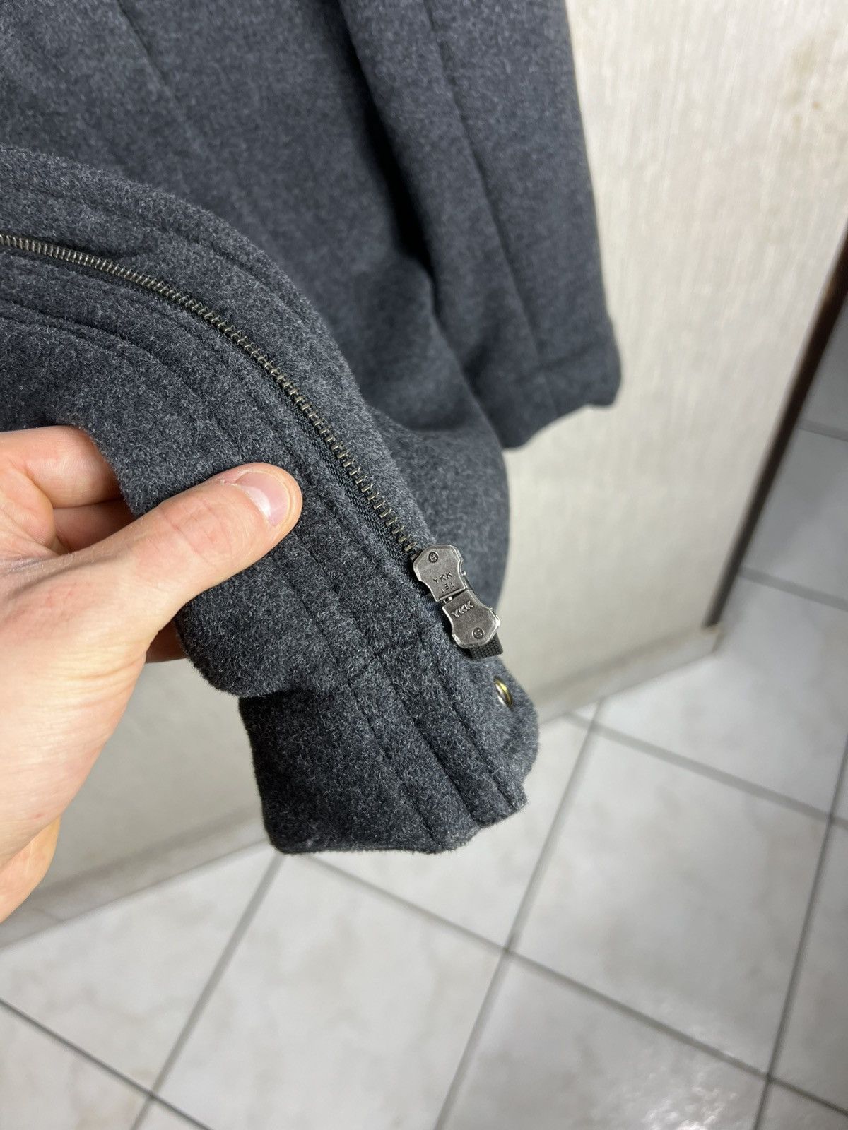 Lacoste Vintage Lacoste wool zip coat jacket metal logo crocodile Size US XL / EU 56 / 4 - 19 Thumbnail