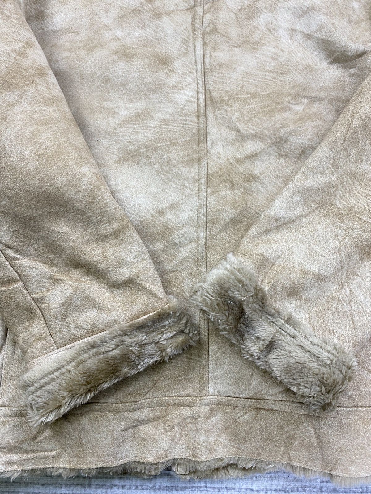 Leather Vintage FINWAY Suede Leather Faux Fur Lined Jacket Size US M / EU 48-50 / 2 - 7 Thumbnail