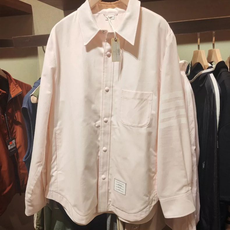 Thom Browne Thom Browne Turn-down collar shirt jacket Size US XL / EU 56 / 4 - 2 Thumbnail