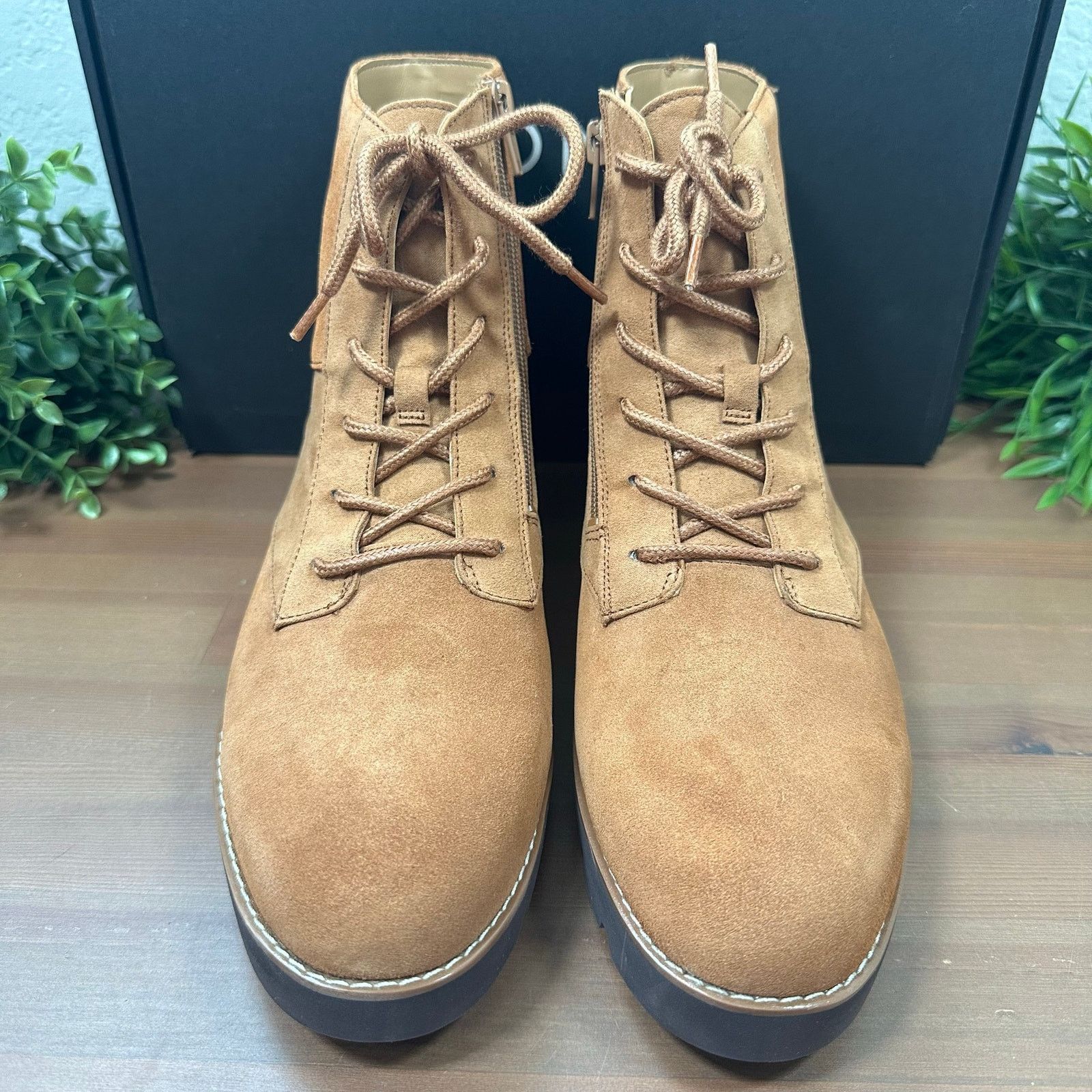 Vionic Vionic Larson Water Repellent Suede Lace-Up Ankle Boots Size US 9.5 / IT 39.5 - 4 Thumbnail