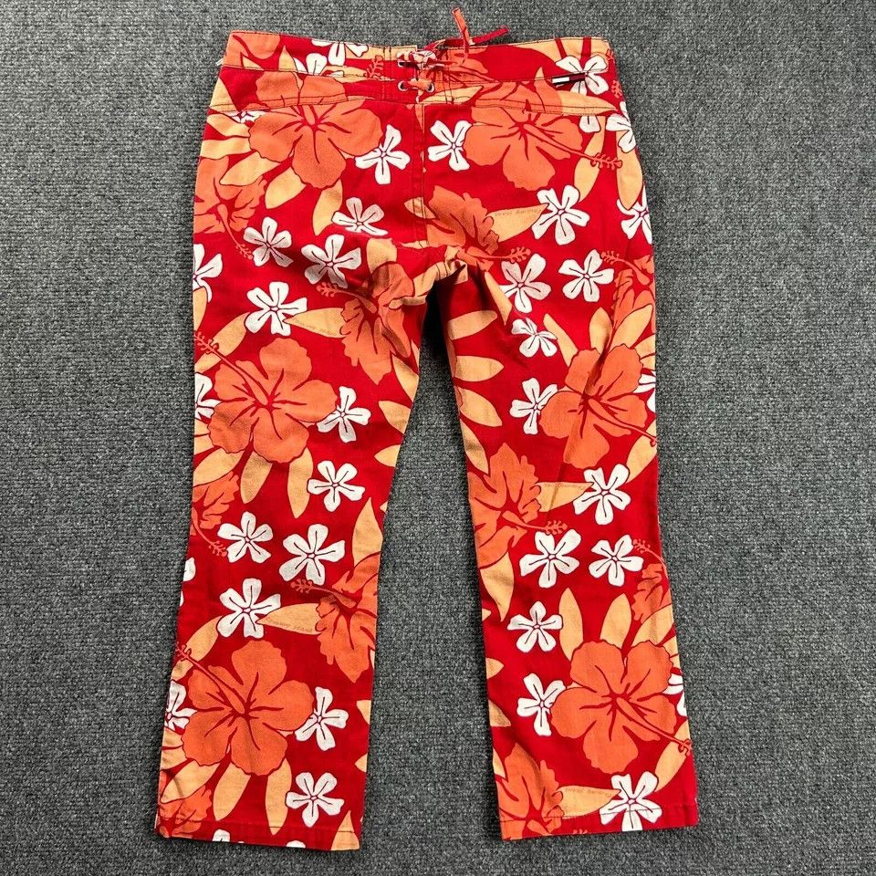 Tommy Hilfiger Tommy Hilfiger Pants Womens Juniors 3 Capri Hawaiian Y2K Size 28" / US 6 / IT 42 - 8 Thumbnail