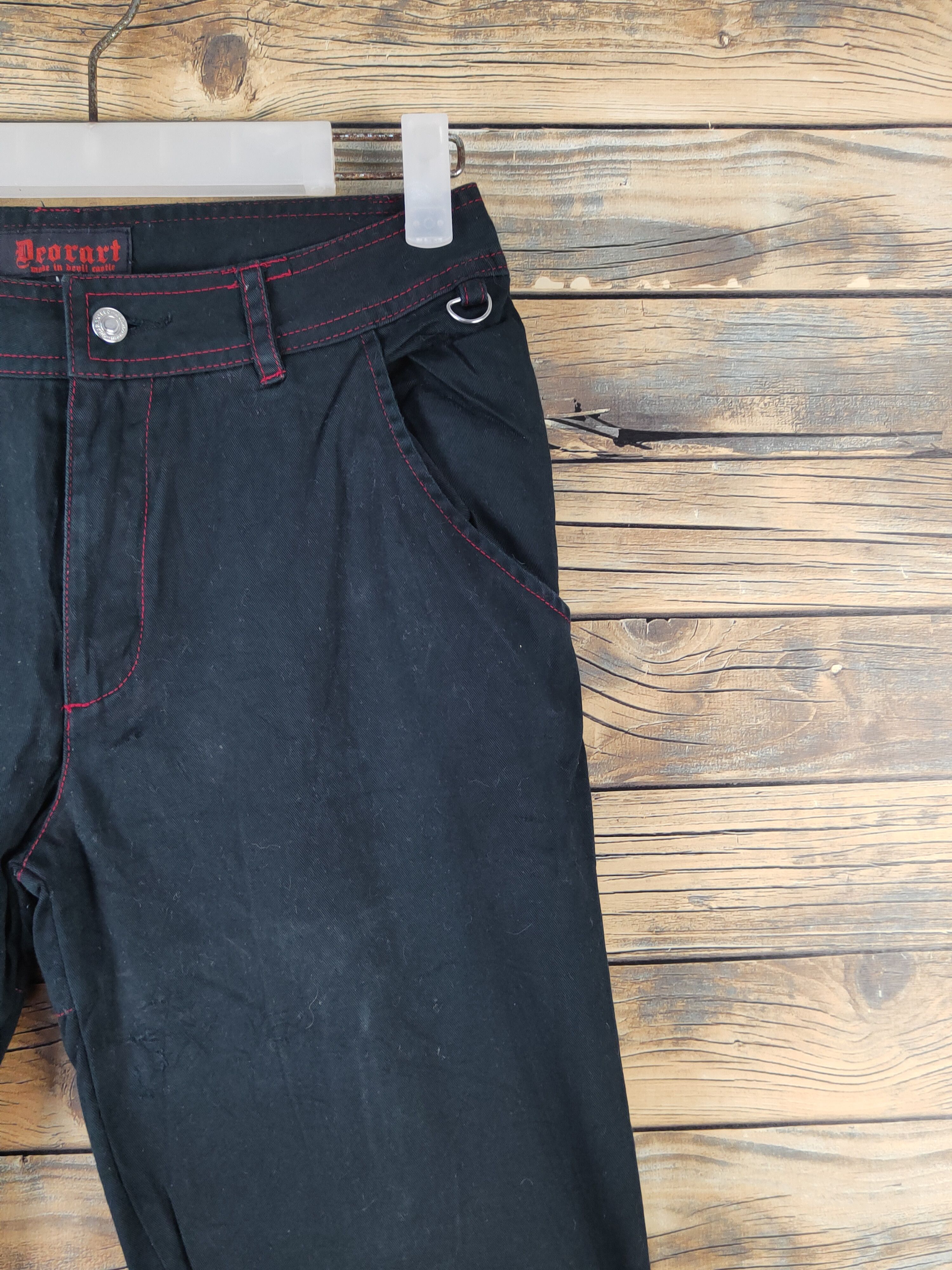 Japanese Brand Deorart punk seditionaries Black Short Pants #W1376 Size US 27 - 6 Thumbnail