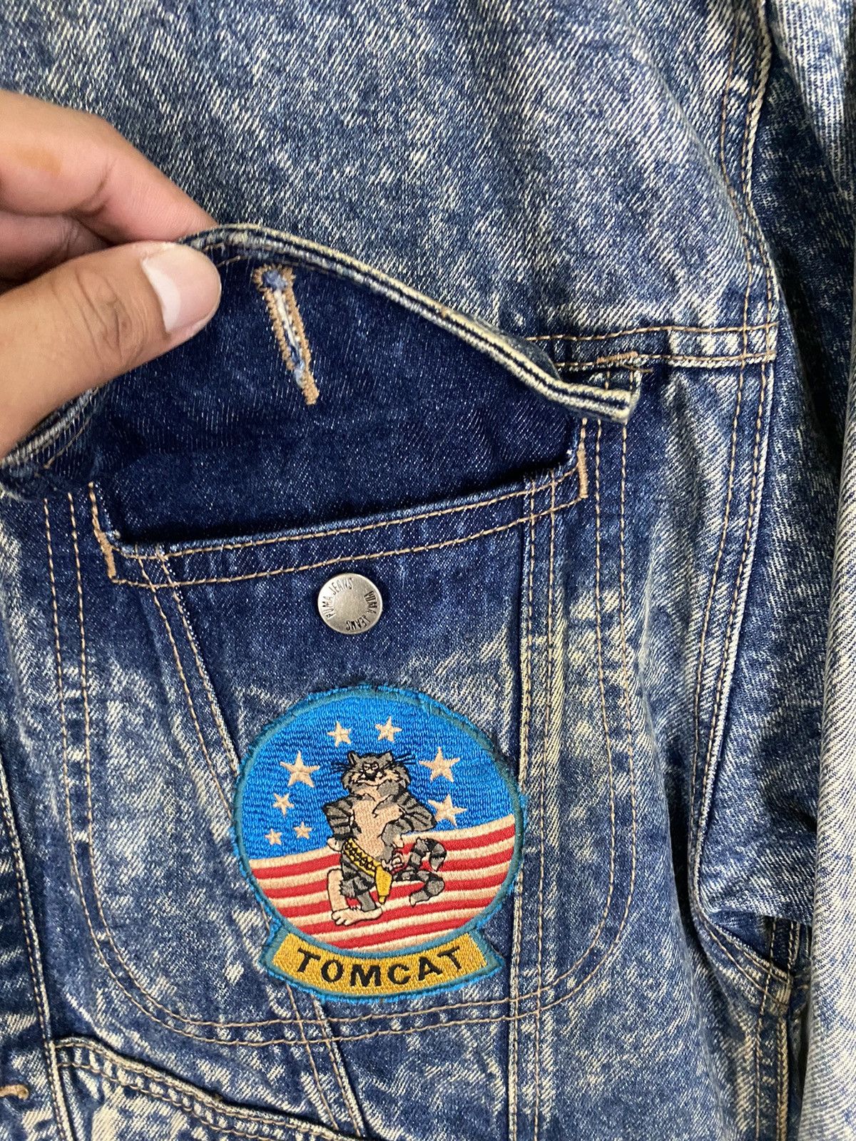 Puma × Vintage Vintage Puma Jacket Denim Tom Cat Size US L / EU 52-54 / 3 - 12 Thumbnail