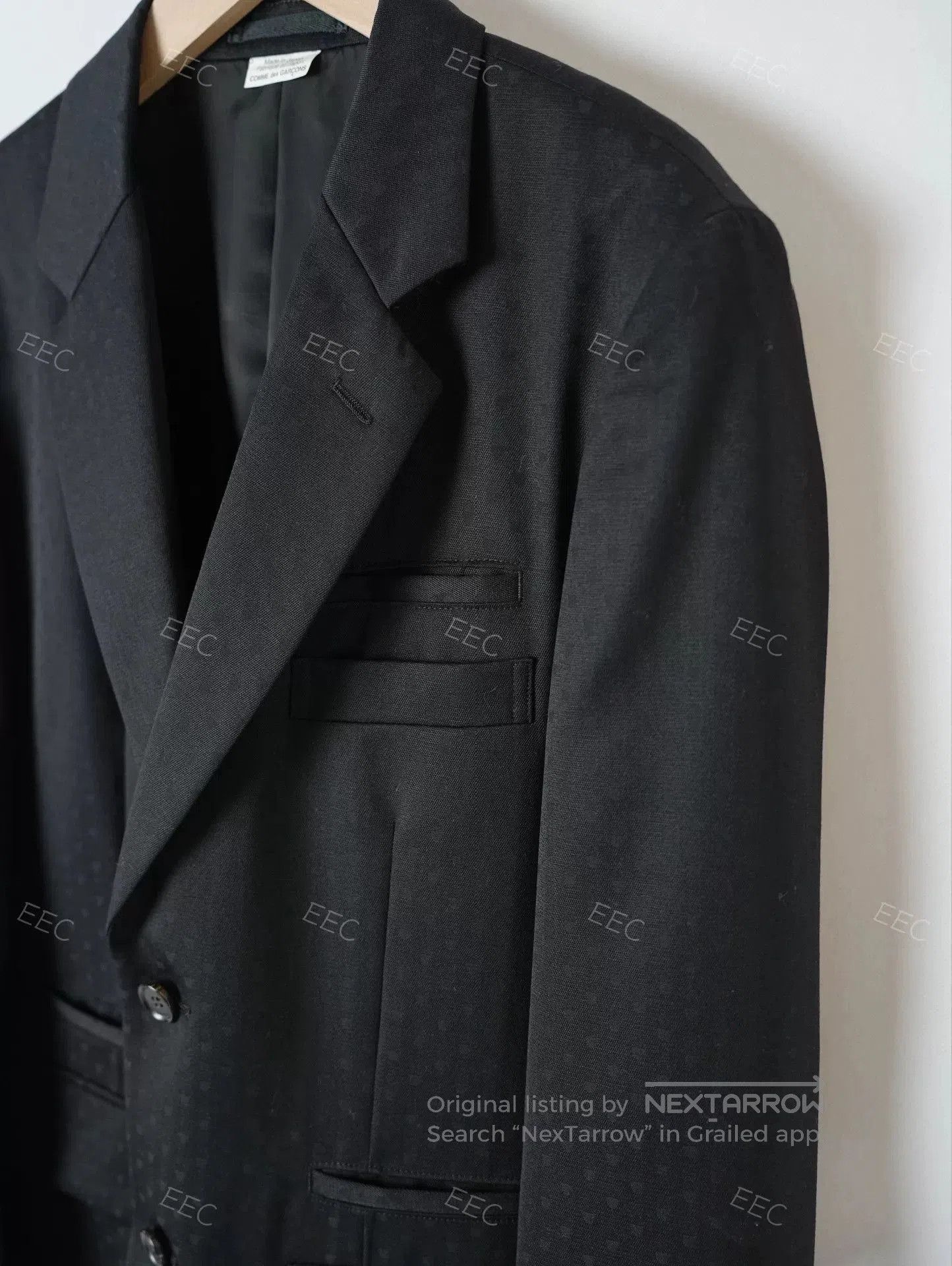 CDG by Comme des Garcons CDG Rei Kawakubo Black Wool Blazer. Size US M / EU 48-50 / 2 - 6 Thumbnail