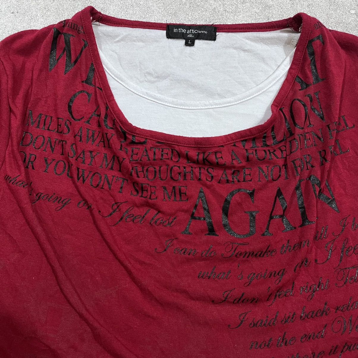 14th Addiction × If Six Was Nine × Japanese Brand In the attic double layer poem punk Size US M / EU 48-50 / 2 - 2 Thumbnail