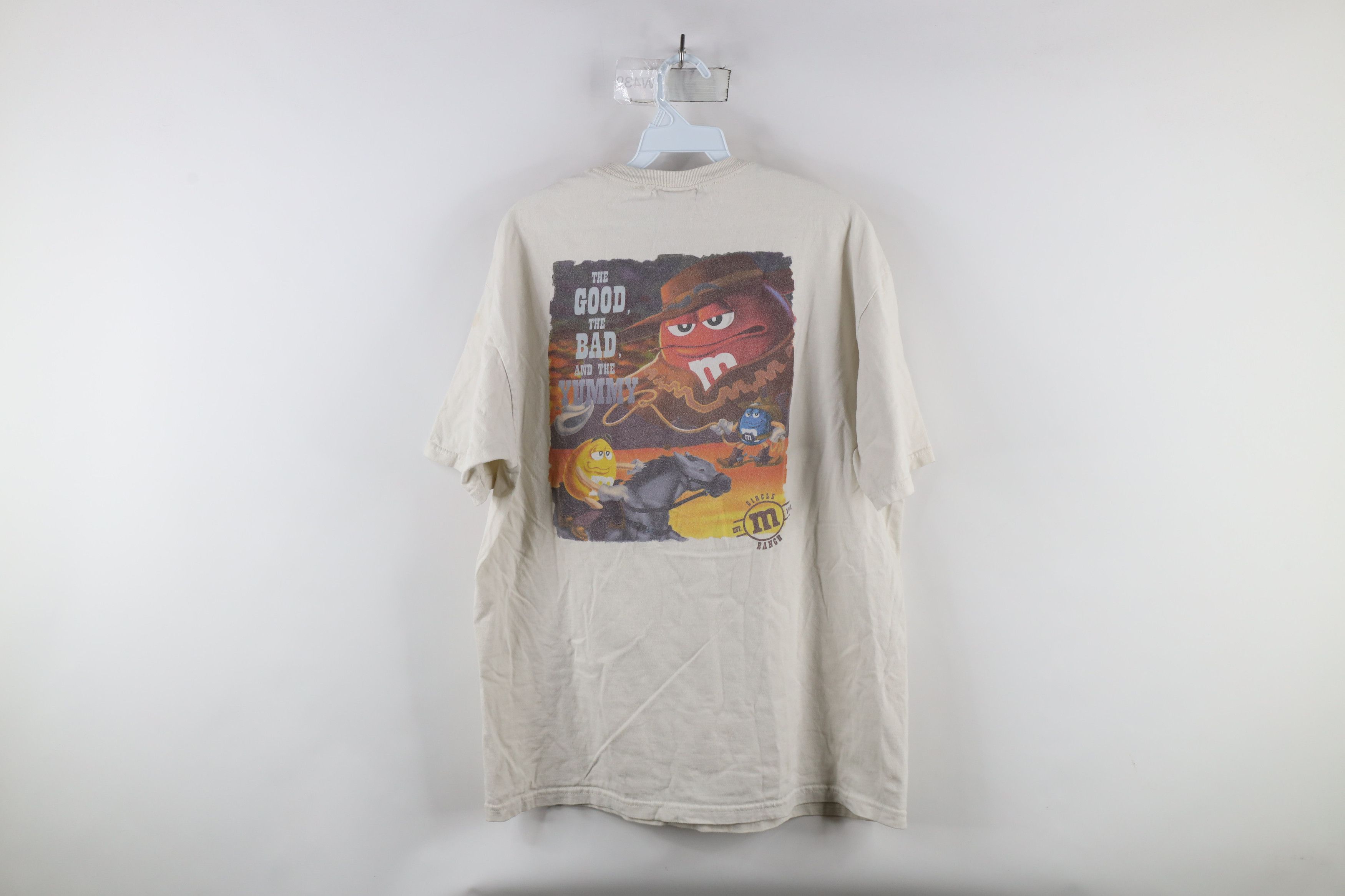 Vintage Vintage Y2K M&Ms World Western Circle Ranch Cowboy T-Shirt Size US L / EU 52-54 / 3 - 9 Thumbnail