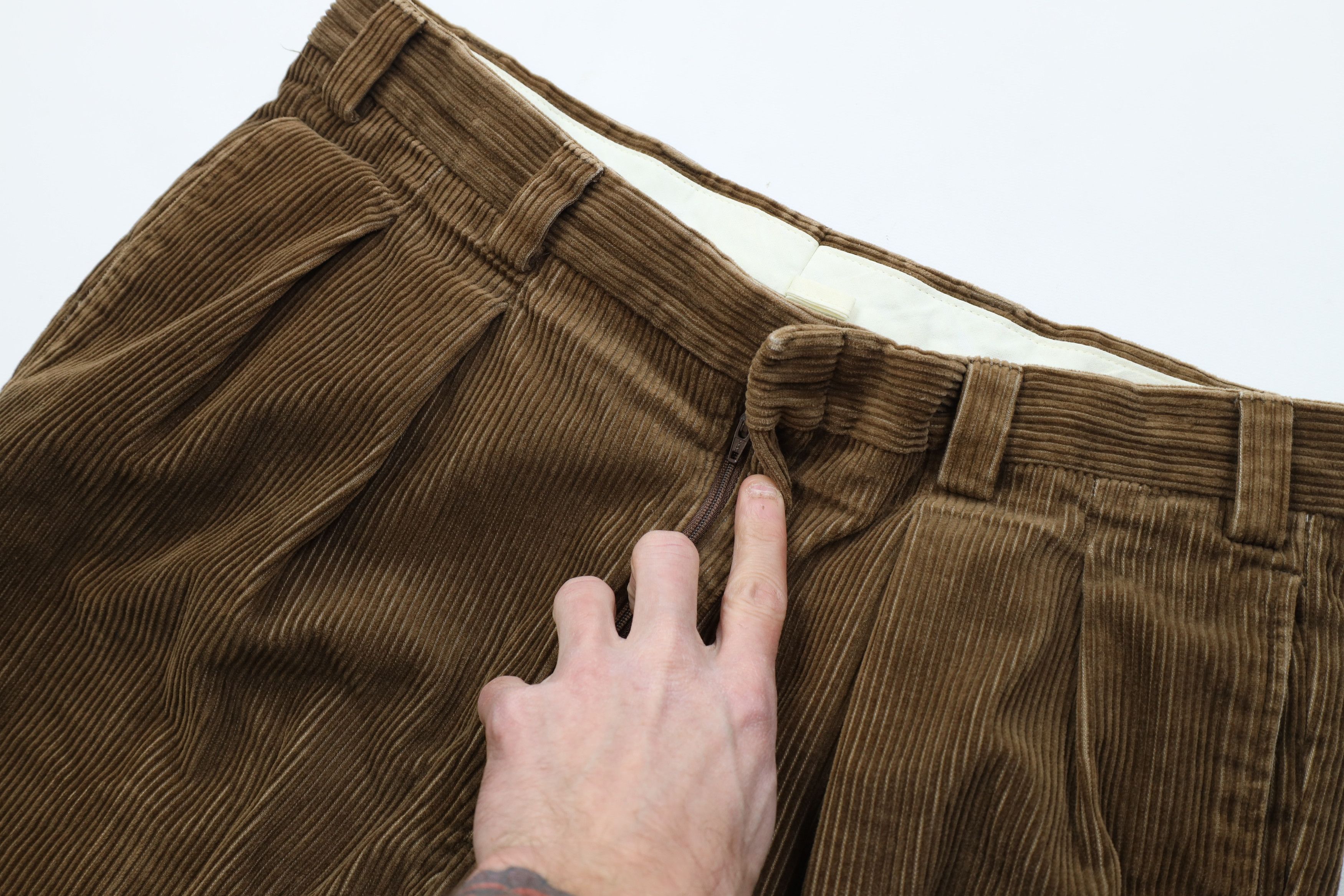 L.L. Bean Vintage 90s LL Bean Heavy Wide Leg Corduroy Chino Pants Size US 36 / EU 52 - 7 Thumbnail