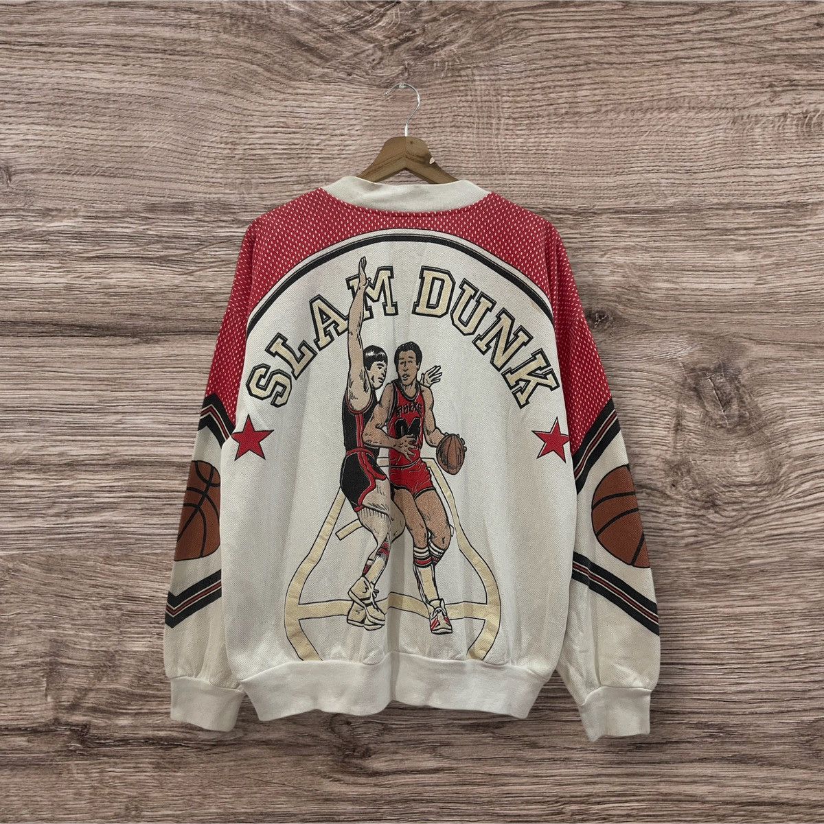 Anime × Cartoon Network × Vintage 💸BINDING OFFER💸 Rare Vintage 90’s Slamdunk Anime Sweatshirts Size US L / EU 52-54 / 3 - 1 Thumbnail