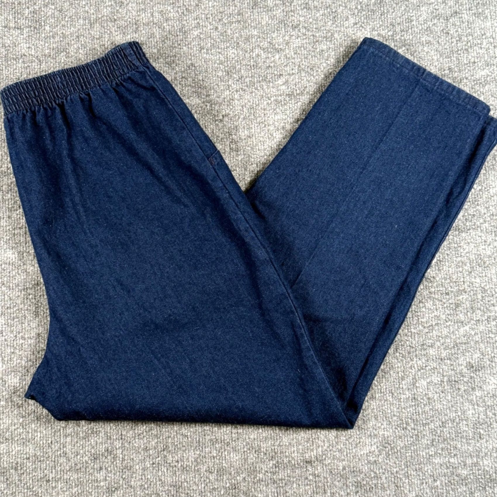 Vintage VINTAGE Mom Jeans 14 Denim Straight High Rise Grandmacore 80s 90s Elastic Waist Size 36" / US 14 / IT 50 - 2 Thumbnail