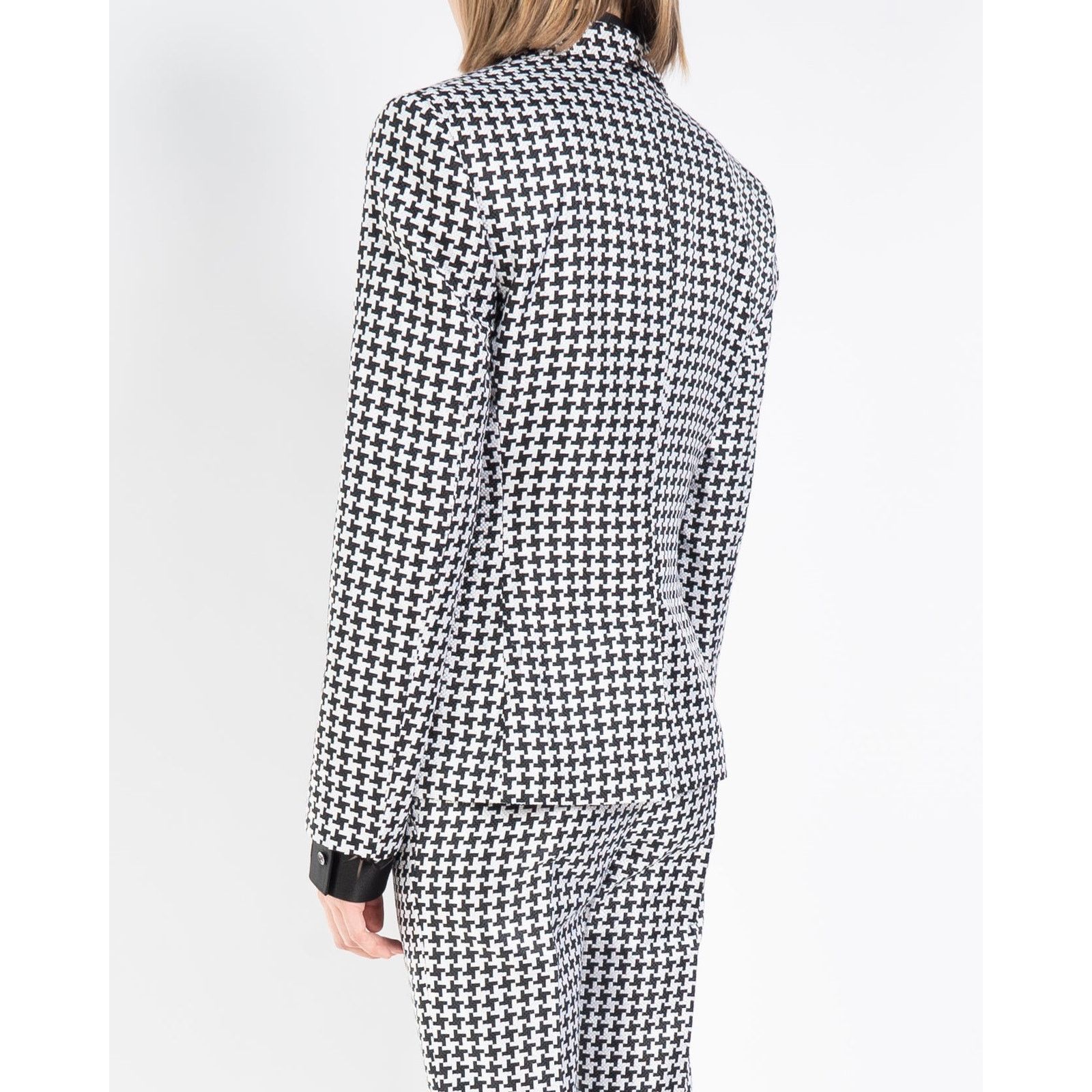 Haider Ackermann SS19 Classic Blazer in Houndstooth Silk Jacquard Size S / US 4 / IT 40 - 5 Thumbnail
