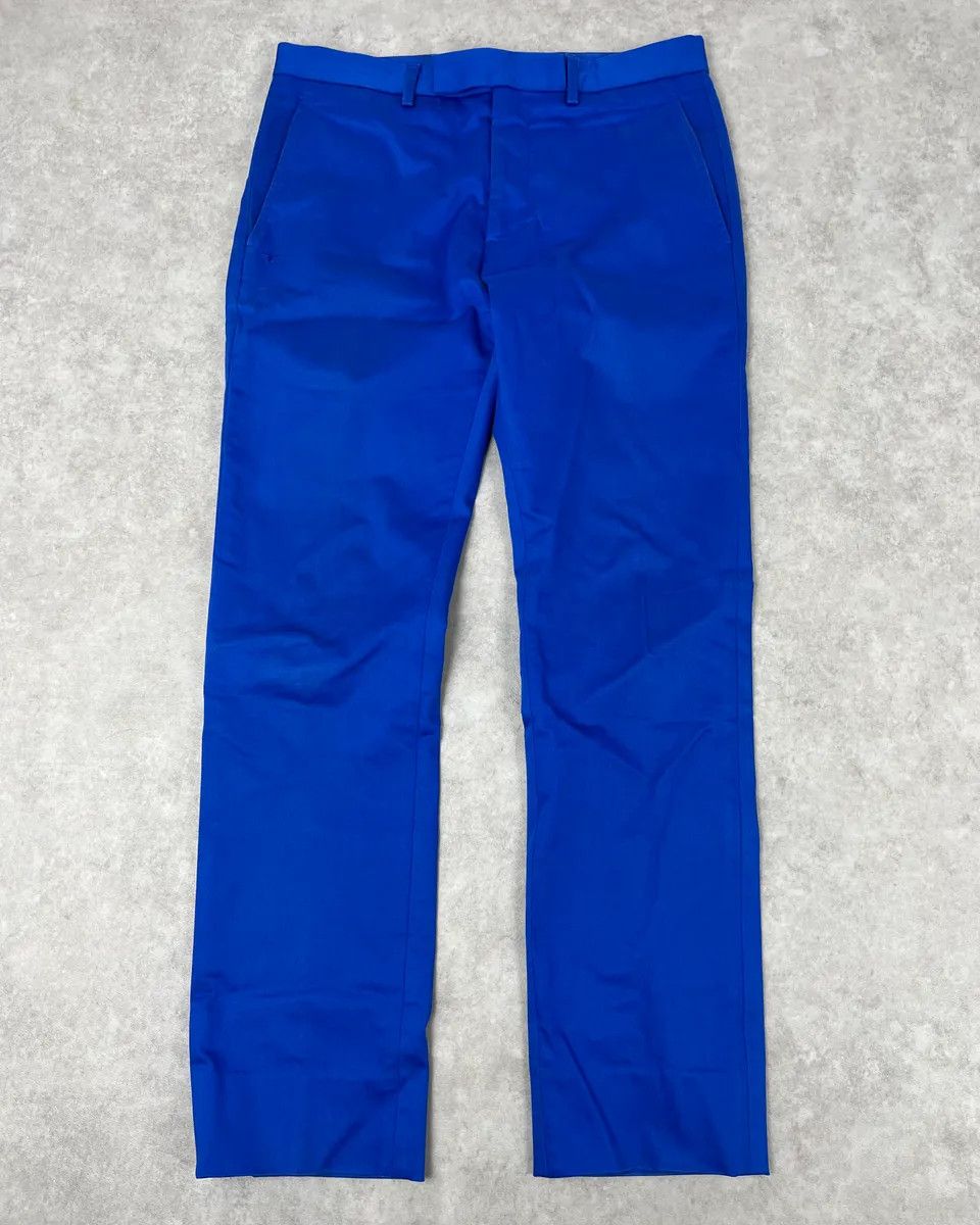 Dior Dior Homme Blue Classy Tailored Pants by Kris Van Assche Size US 30 / EU 46 - 1 Thumbnail
