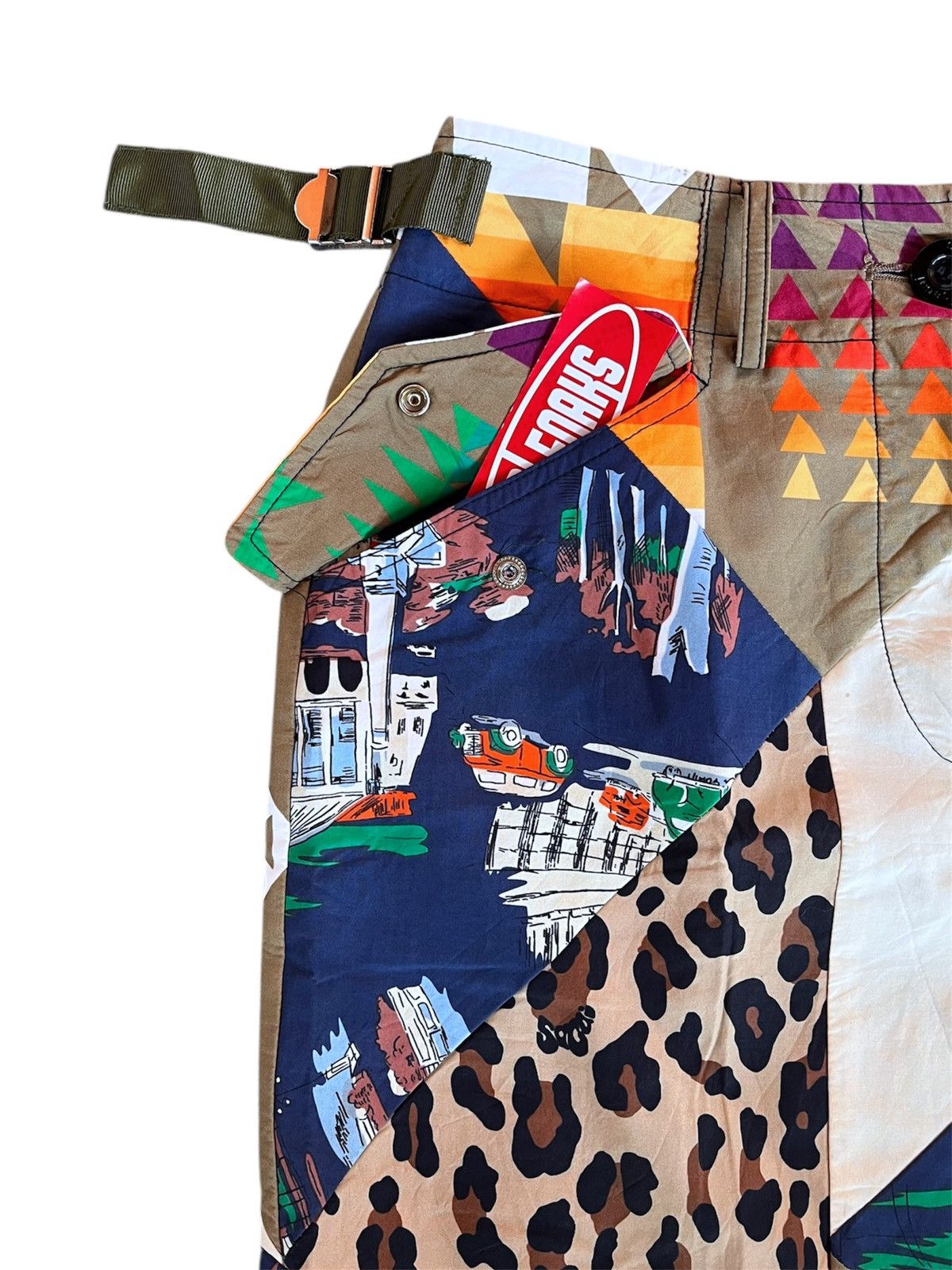 Sacai Sacai x Hank Willis Thomas patchwork asymmetric skirt Size 32" / US 10 / IT 46 - 3 Thumbnail