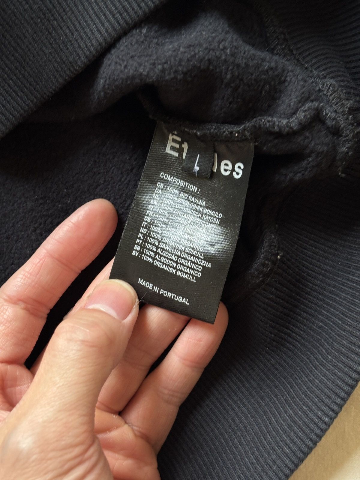 Etudes Études Black Crewneck Logo Sweatshirt Size US L / EU 52-54 / 3 - 5 Thumbnail