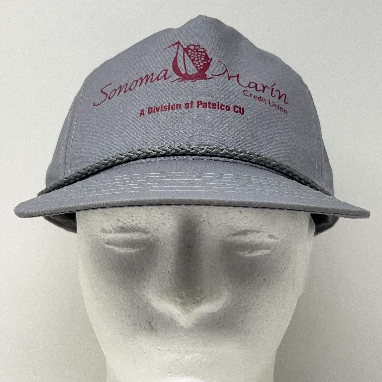 Vintage Vintage 90s Sonoma Marin Credit Union Hat Baseball Cap Gray Size ONE SIZE - 2 Thumbnail