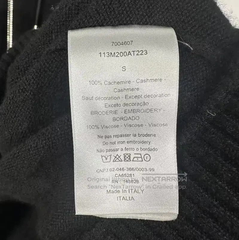 Dior Dior Men's Black Cashmere Blend Pullover Sweater . Size US S / EU 44-46 / 1 - 5 Thumbnail