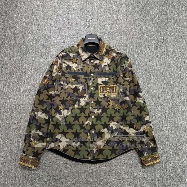 Valentino Valentino Beaded embroidered camouflage jacket Size M / US 6-8 / IT 42-44 - 1 Thumbnail