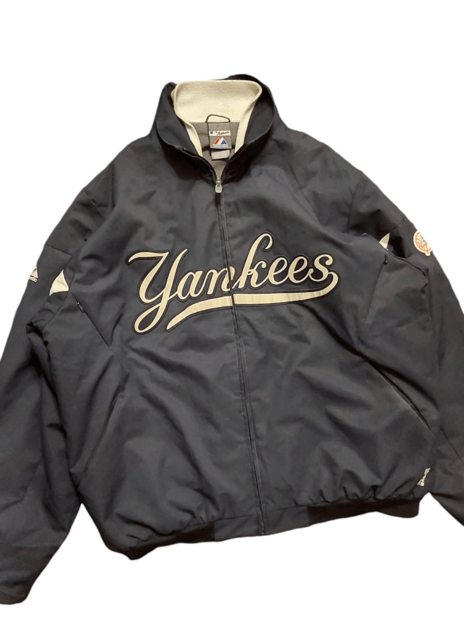 Majestic New York Yankees Vintage Majestic New York Yankees Jacket Therma Base Navy Blue Grailed
