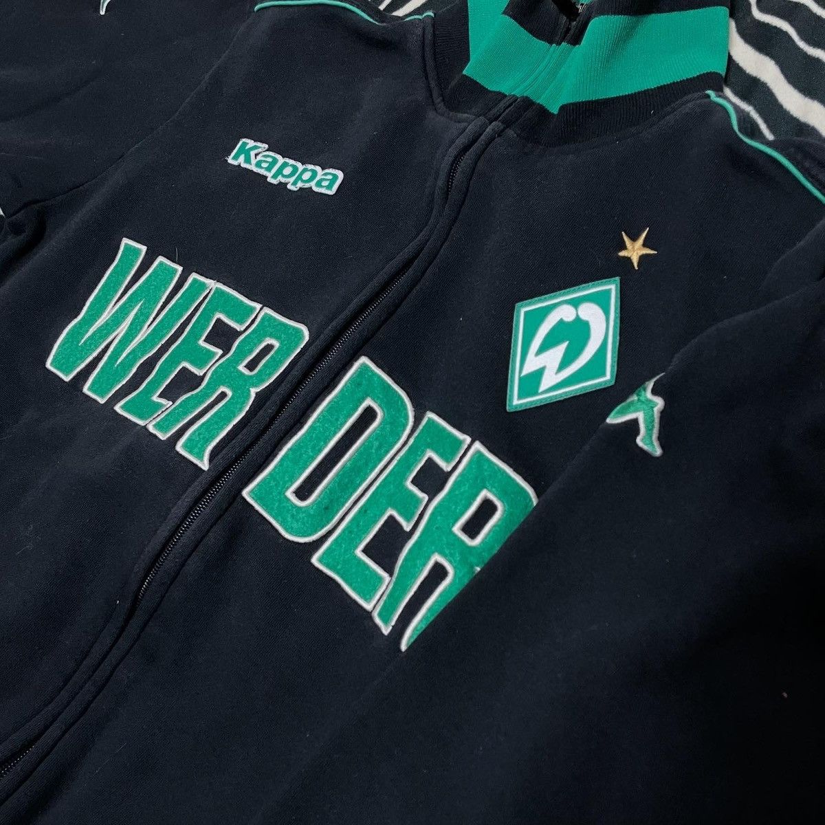 Kappa Vintage Kappa Werder Bremen Zip Hoodie Sweatshirt 00s Size US M / EU 48-50 / 2 - 4 Thumbnail