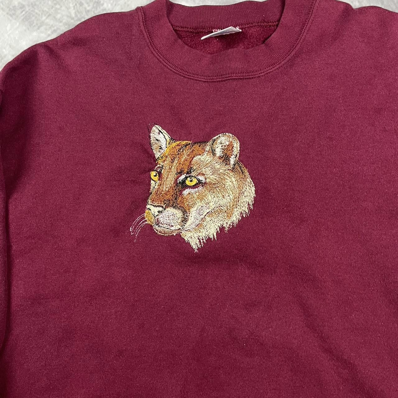 Jerzees Vintage Cougar crewneck Size US L / EU 52-54 / 3 - 3 Thumbnail
