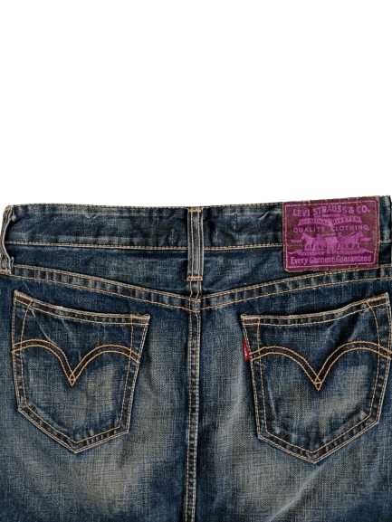 Levi's Vintage Clothing Levi Strauss & Co Denim Mini Skirt Size 30" / US 8 / IT 44 - 4 Thumbnail