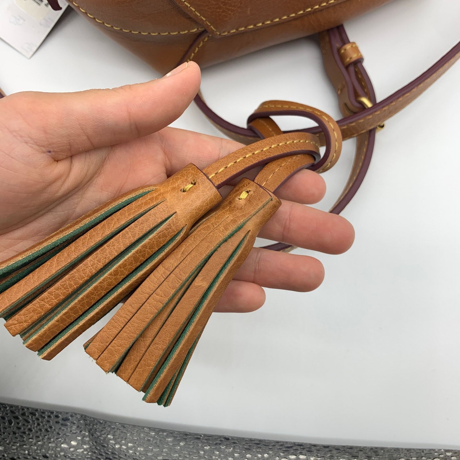 Dooney & Bourke Dooney & Bourke Saddle Crossbody Bag Florentine Leather Size ONE SIZE - 19 Thumbnail