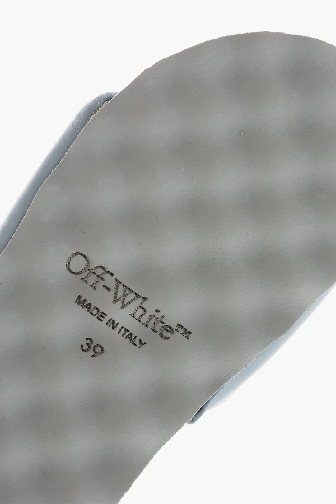 Off-White og1mm0426 Padded Leather Slides in Grey Size US 6 / EU 39 - 5 Thumbnail