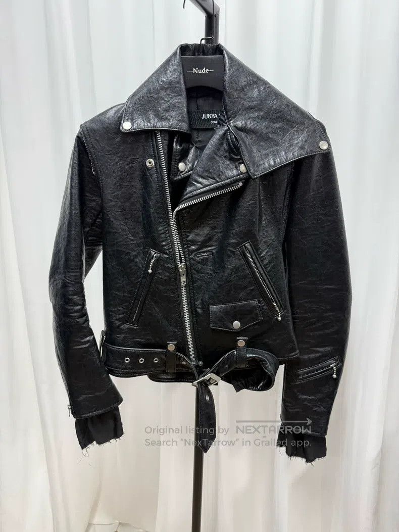 Junya Watanabe Junya Watanabe Patchwork Leather Deconstructed Biker Jacke Size S / US 4 / IT 40 - 1 Thumbnail
