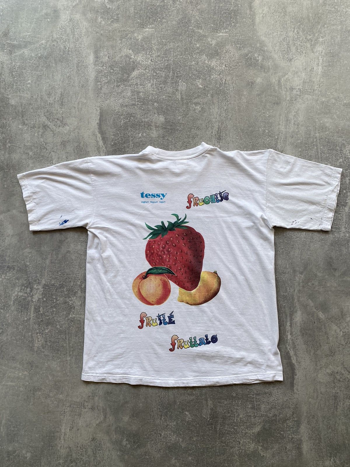 Vintage Vintage Big Fruit Distressed Tshirt Size US L / EU 52-54 / 3 - 6 Thumbnail