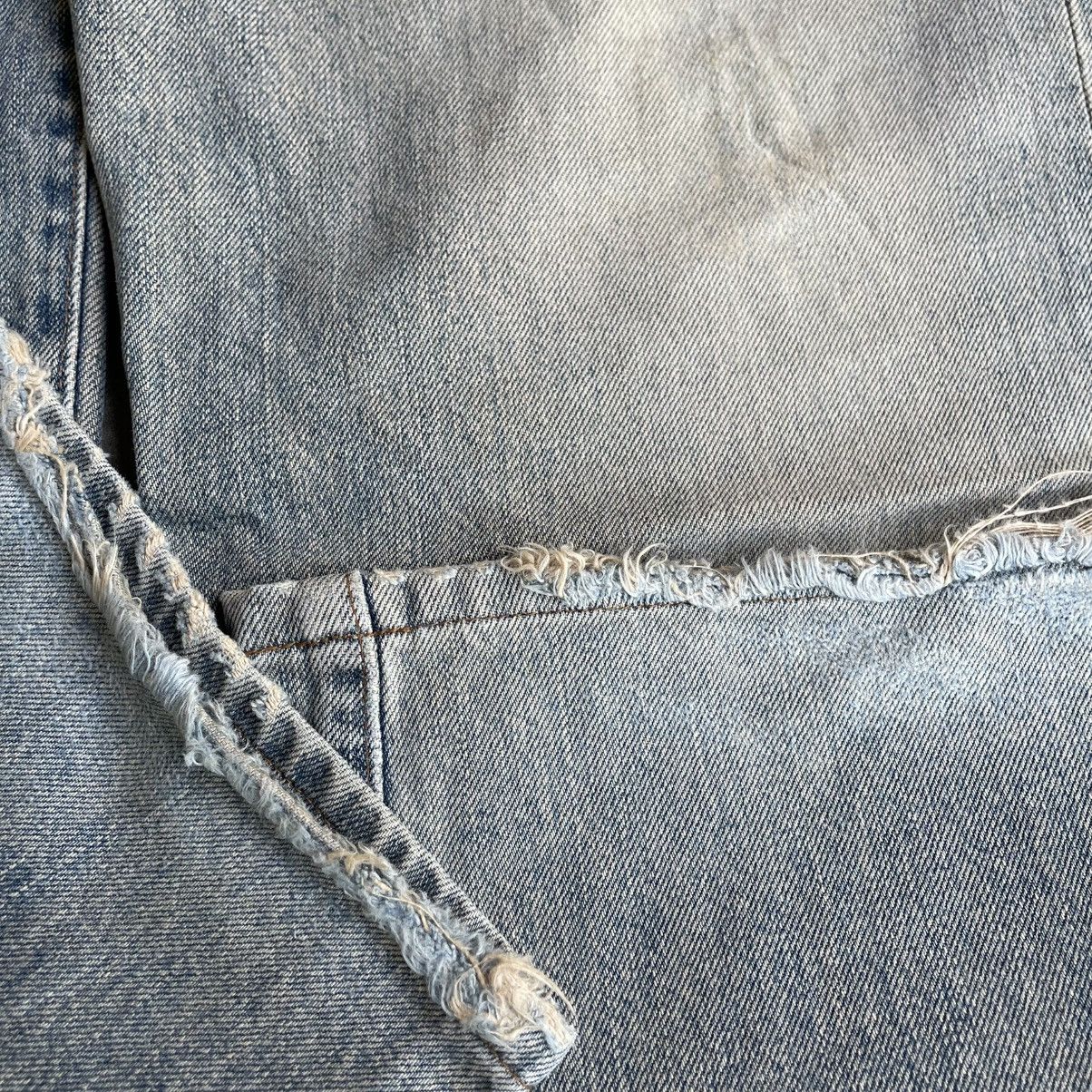 Wrangler 🔥Vintage 80s Wrangler Stoned Washed Ripped Distress Jeans Size US 32 / EU 48 - 7 Thumbnail