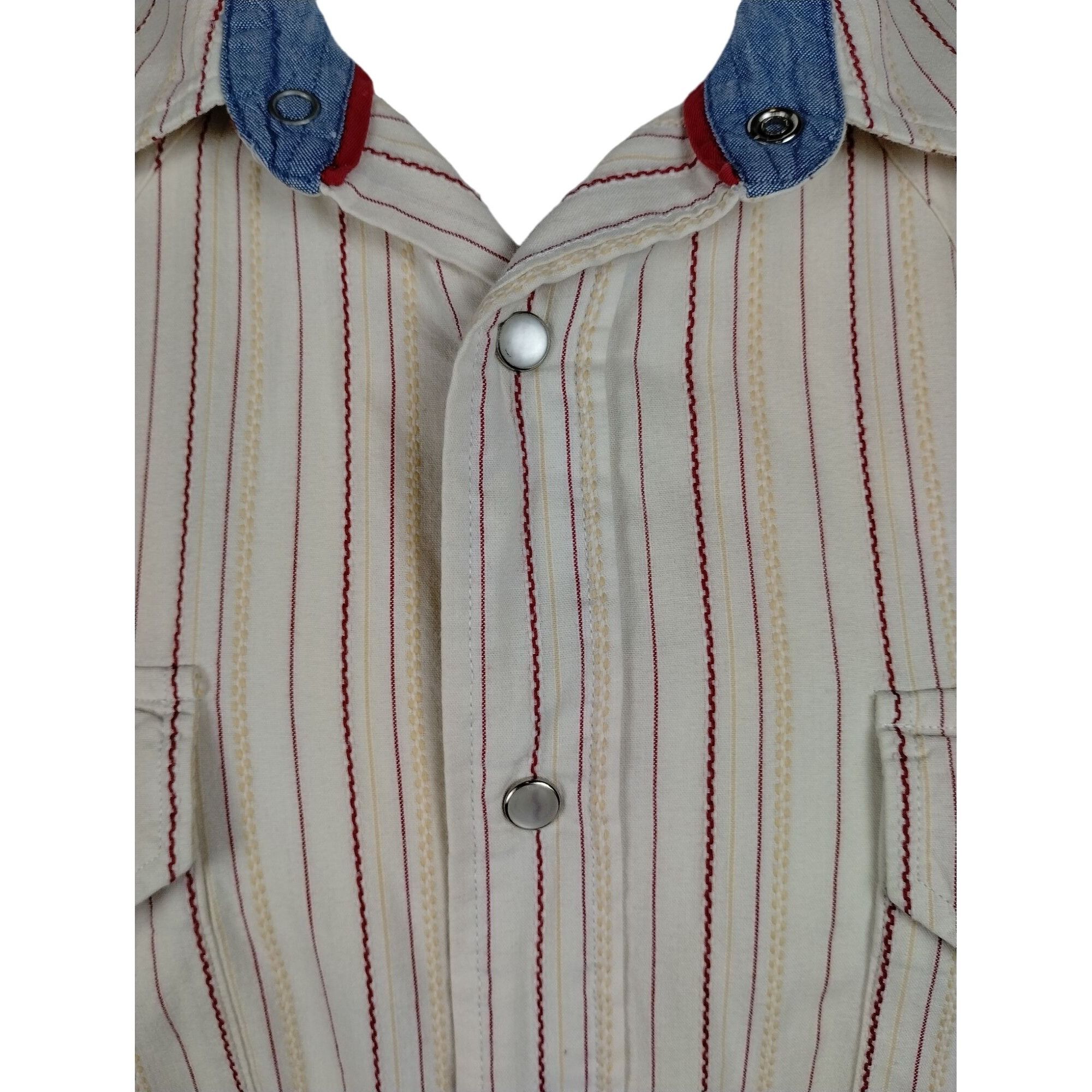 Tommy Jeans Tommy Jeans Mens XL Off White Beige Long Sleeve Button Down Size US XL / EU 56 / 4 - 5 Thumbnail