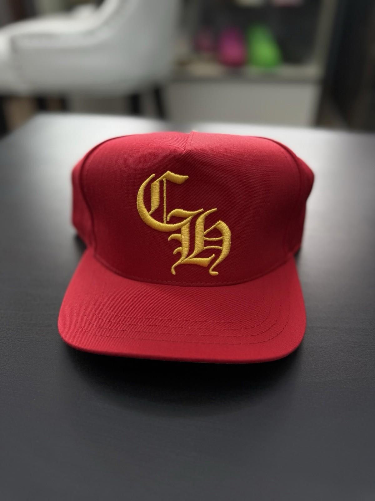 Chrome Hearts Chrome Hearts Yellow Logo Red SnapBack 100% Authentic Hat Size ONE SIZE - 2 Thumbnail