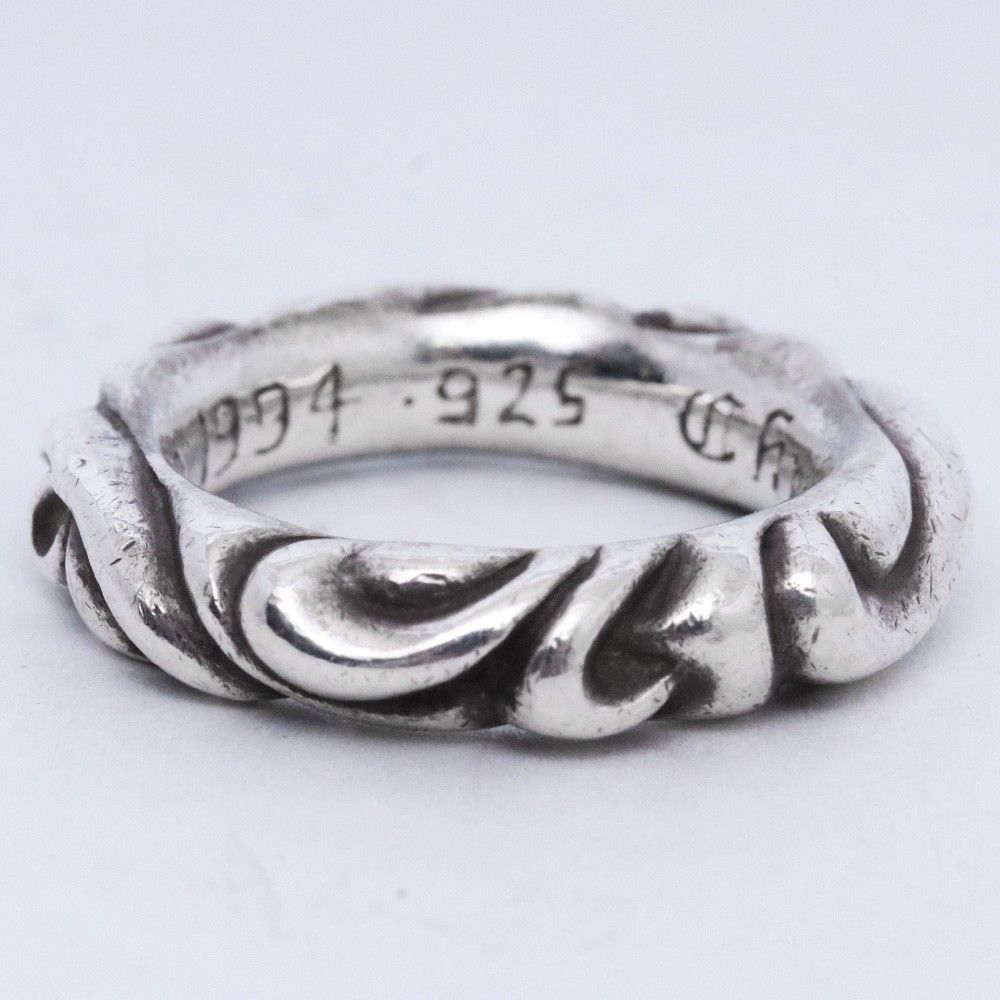 Chrome Hearts Chrome Hearts Scroll Band Ring Size 8 US Silver